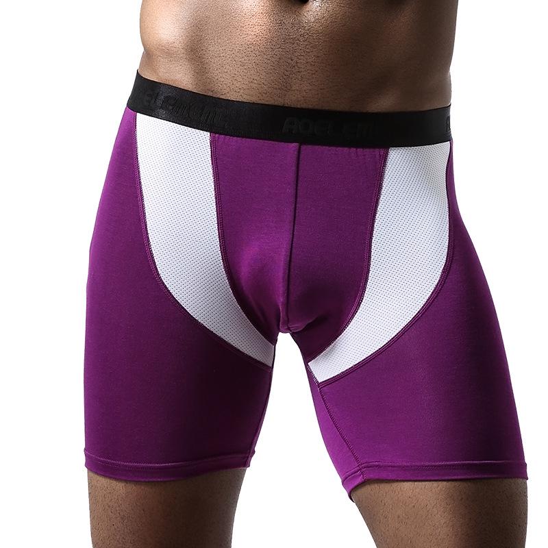 Men's Quick-Dry Long-Leg Running Tights - Anti-Wear Fitness Boxer Shorts