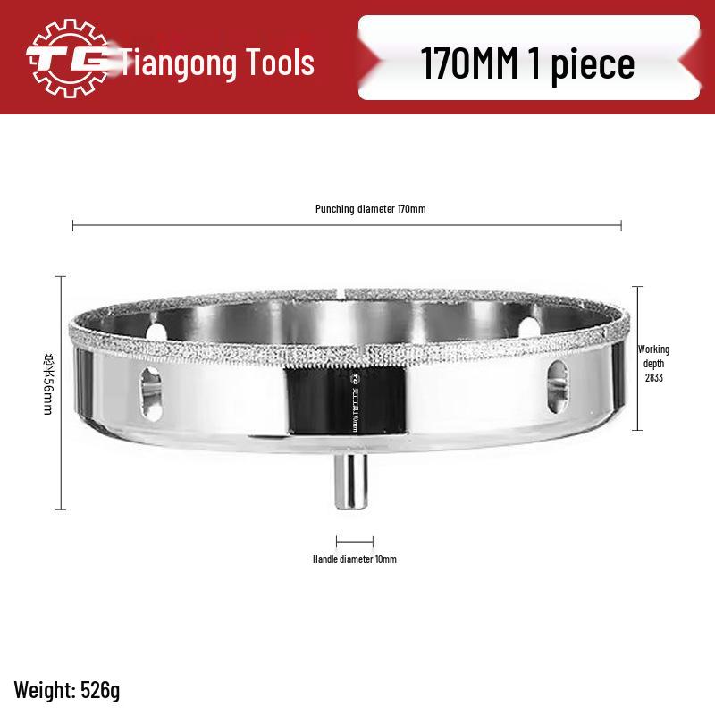Tiangong Glass & Tile Hole Saw for Drilling and Enlarging Marble and Tile Holes