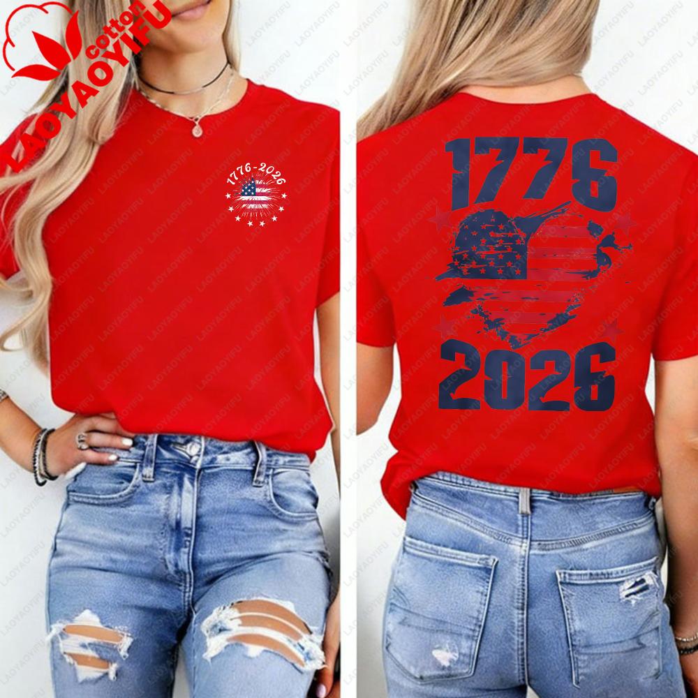 America 17762026 TShirt Birthday Sweatshirt America Independence Day Flag Fourth of July Celebrate of Tee Unisex Clothes Tops