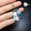 High Quality  Inlaid Rectangular Blue Crystal Drop Earrings for Women Charm Minimalist Fashion Earings Party Jewelry
