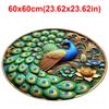 Non-slip Peacock Carpet Soft Door Gasket Durable Blanket  for Living Room Tea Table Bedside