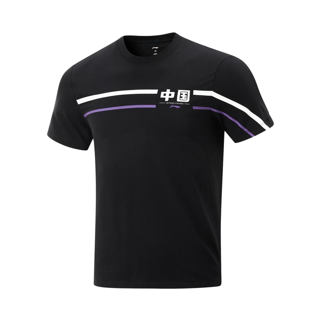 Li Ning Коллекция Настольный теннис Футболка Унисекс Черный AHSV513-1