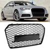 Передняя воздухозаборная решетка Hex Mesh Grille Full Black Refit для RS6 Style Подходит для A6S6 C7 2016-2018
