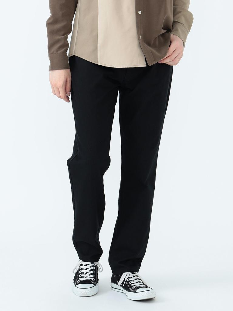 Beams Heart Men's Stretch Twill Narrow Jeans Pants, Black, Size L