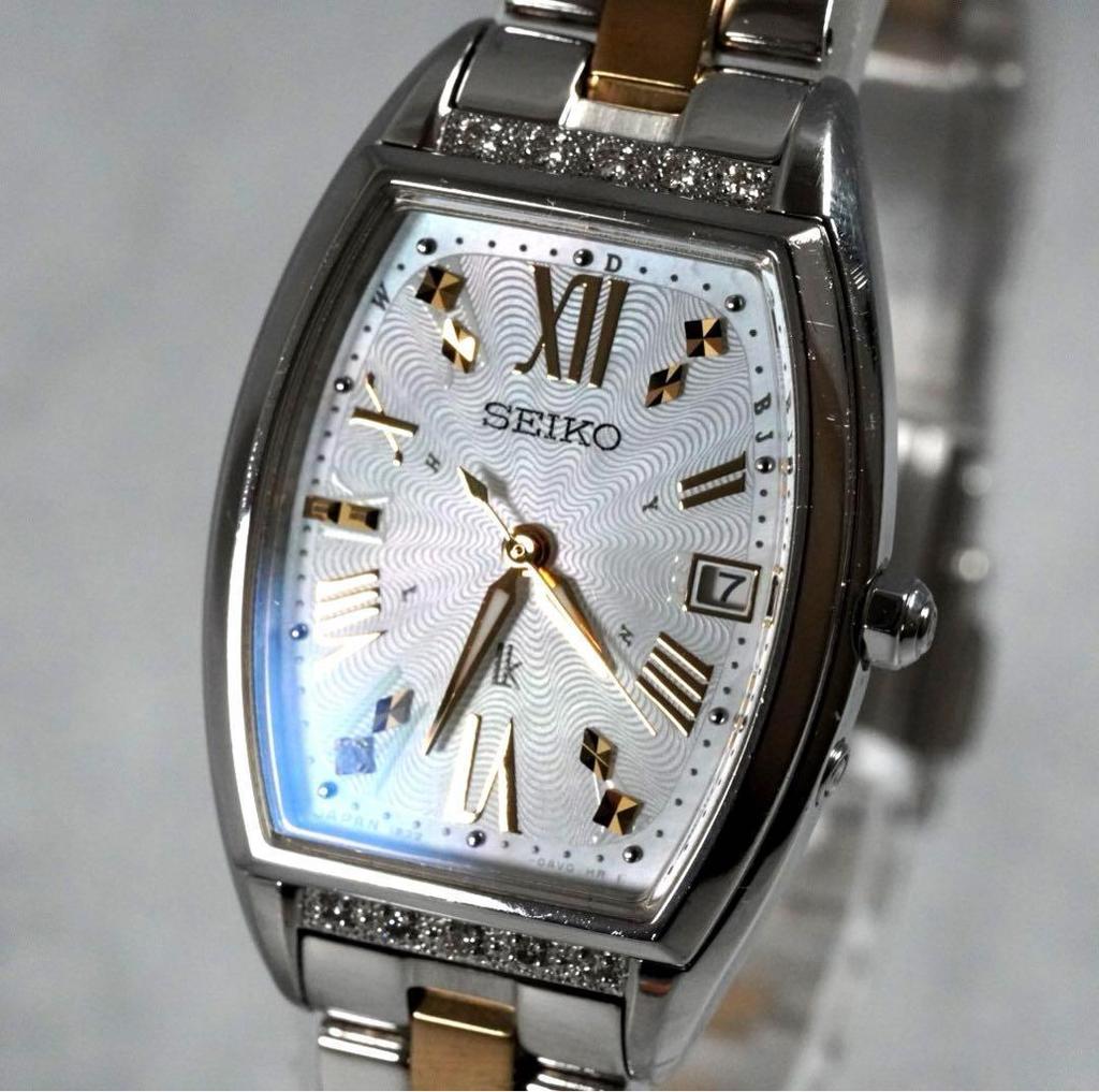 [USED] Ginza Model SEIKO Rukia Date Ladies' Watch Tonneau Limited Edition