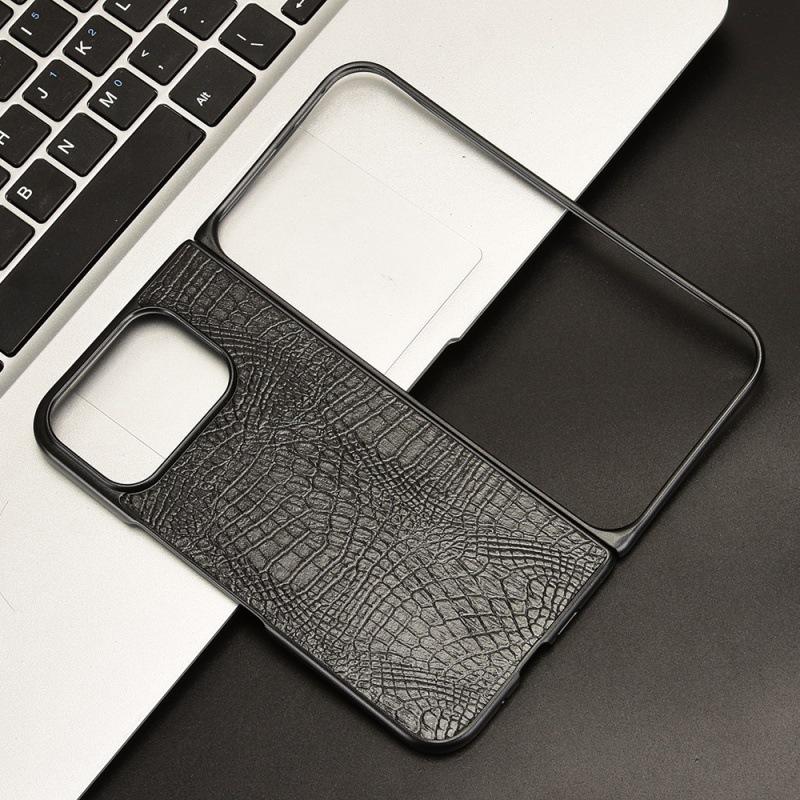 Чехол из кожи аллигатора для Google Pixel 10 Pro Fold с дизайном половинчатого края