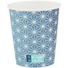 Sunnap Paper Cups, Assorted, 205ml, 100-count X 2-pack, 7.26cm Diameter X 7.93cm Height X 5.15cm Base Diameter, Japanese Pattern, Navy Blue, Made In J