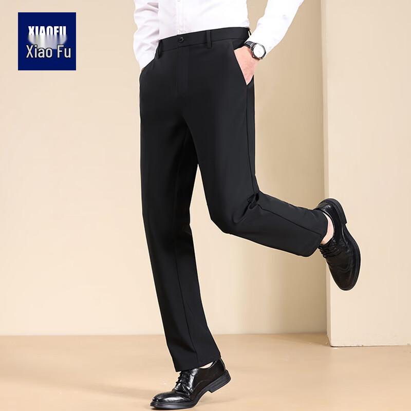 Мужские эластичные брюки Xiaofu в стиле Business Casual прямого кроя