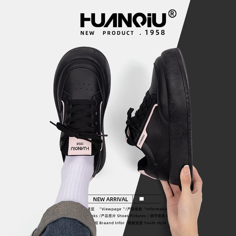 Global Retro Hong Kong Style Bread Shoes Women's 2025 Spring New Versatile Muffin Bottom Round Head Board Shoes ZHQ3386