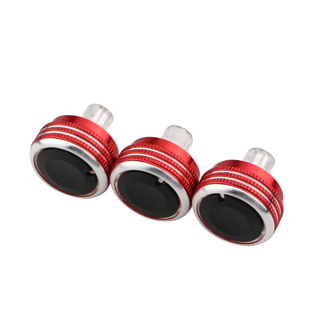 3pcs/set Aluminum Plastic Air Conditioning Knob for Honda City 2009-2013 AC Knob Heat Control Switch Button Knob Car Styling