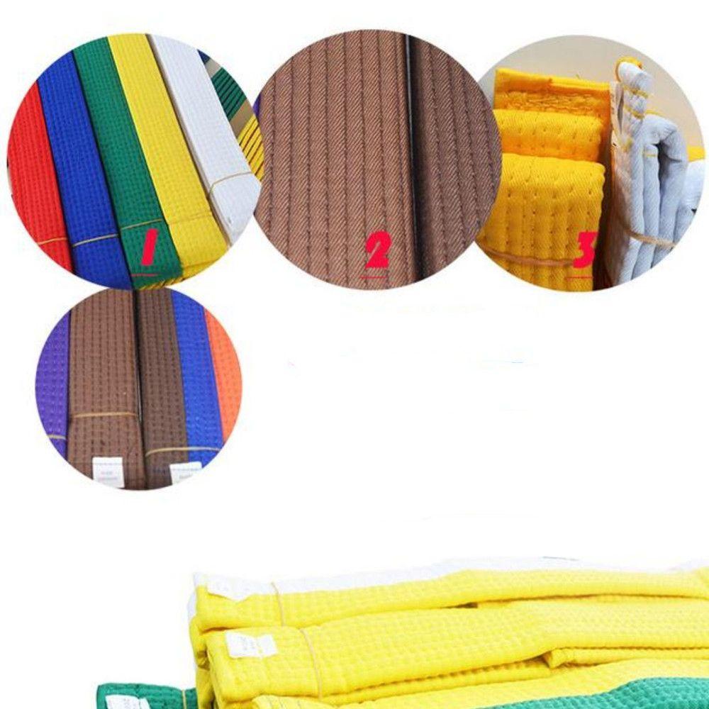 Adults Kids Professional Double Wrap Sports Belt Martial Arts Stripe Karate Judo Taekwondo Belt
