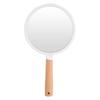 FRCOLOR Hand Mirror with Wooden Handheld Makeup Cosmetic Makeup Tools Tabletop Makeup Barber Handheld Mirror Handle, Mirror, Mirror, Mirror, Mirror,