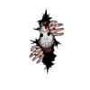 Car Sticker Horror Characters Skull Force Open From Cracked Series Car Styling Automobile Window Body Halloween Decal Decoration