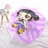 K-POP Anime Girls Group Themed Automatic Opening and Closing Umbrella - 8 Ribs, Suitable for Leisure and Going Out, Outdoor Accessory, Gothi