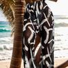 Plus Size Printed Women's Beach Pants - Sexy, Slimming, and Breathable