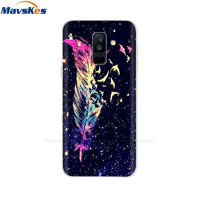 Силиконовый чехол для Samsung Galaxy A6, чехол для двух SIM-карт, Sm A600 A600f, чехол для Samsung A6 Plus A605 A605f, чехол