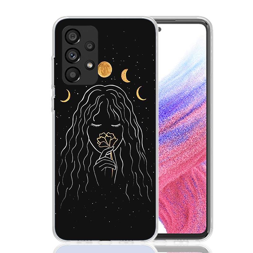 Witches Moon Tarot Mystery Totem Phone Case For Samsung Galaxy A13 A14 A15 A16 A53 A54 A55 A56 A33 A34 A35 A36 A23 A24 A25 A26 A