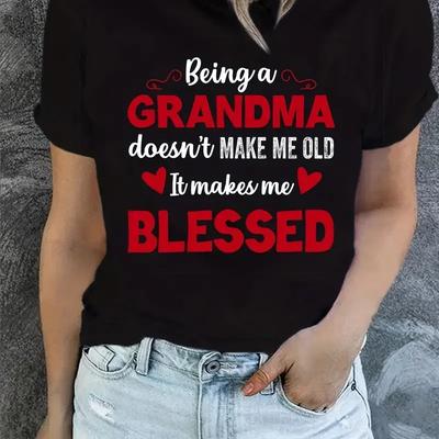 Футболка большого размера Family Day Casual женская футболка с надписью Plus Slogan Print с коротким рукавом и круглым вырезом средней эластичности