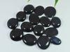 237Cts. Натуральный черный оникс овальный кабошон россыпью драгоценный камень 15 шт. лот 16-22 мм RQ-2552
