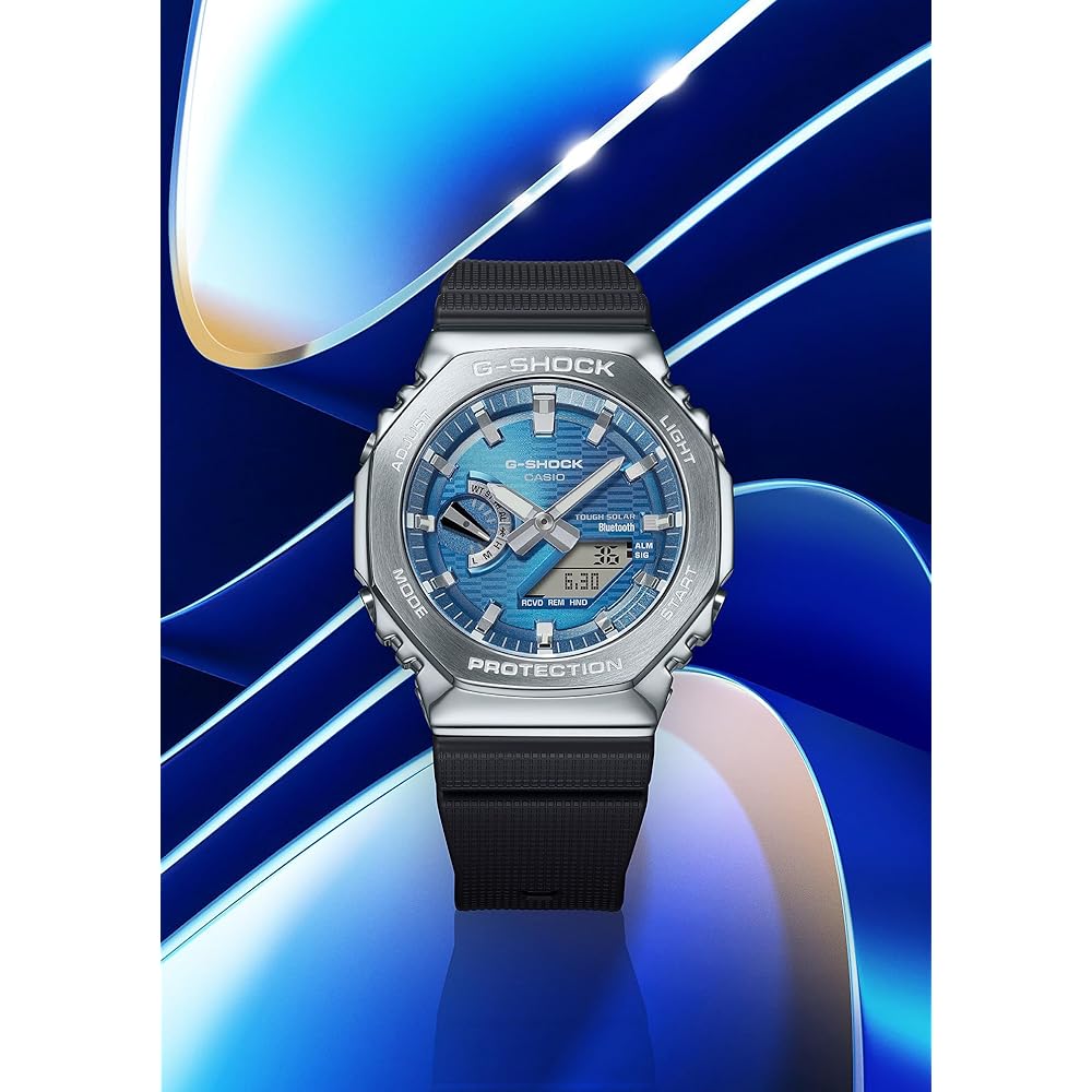 Casio G-Shock GBM-2100A-2BJF Bluetooth Tough Solar Men's Watch Metal Covered Blue
