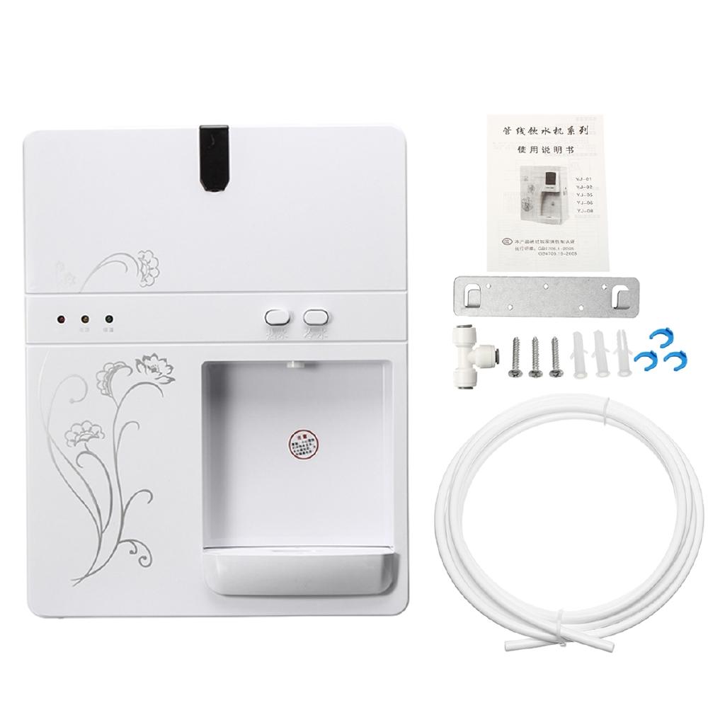 Настенный электрический диспенсер для горячей и холодной воды, машина для кипячения горячей воды, съемный поддон для капель, диспенсер для воды без бака