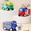 Double Sided Transformer Car Toys Pull-back Truck Model Flips Variety Inertia Car  Kids