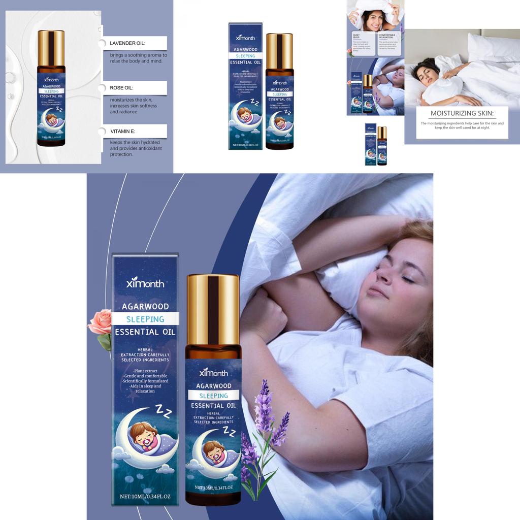 Ximonth Лавандовое Снотворное Эфирное Масло Успокаивающее Расслабляющее Масло для Ухода за Телом для Комфорта