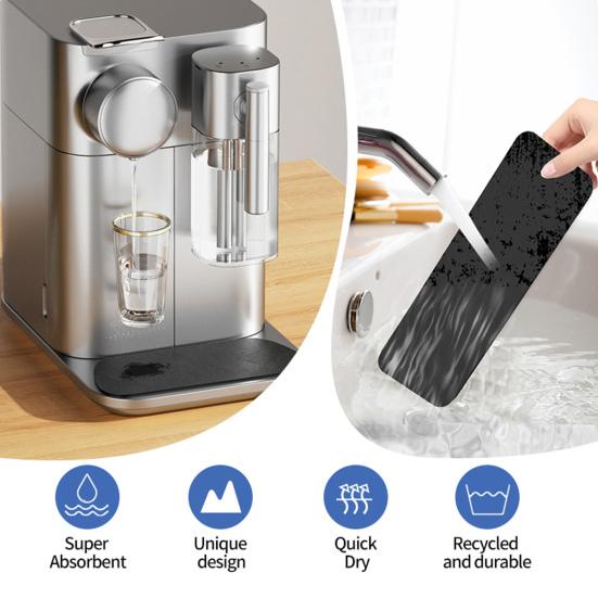 Поддон для капель холодильника Нескользящее дно Влаговпитывающий Быстросохнущий Уловитель воды Эффективная защита от брызг Многоразовый Каплесборник для диспенсера воды