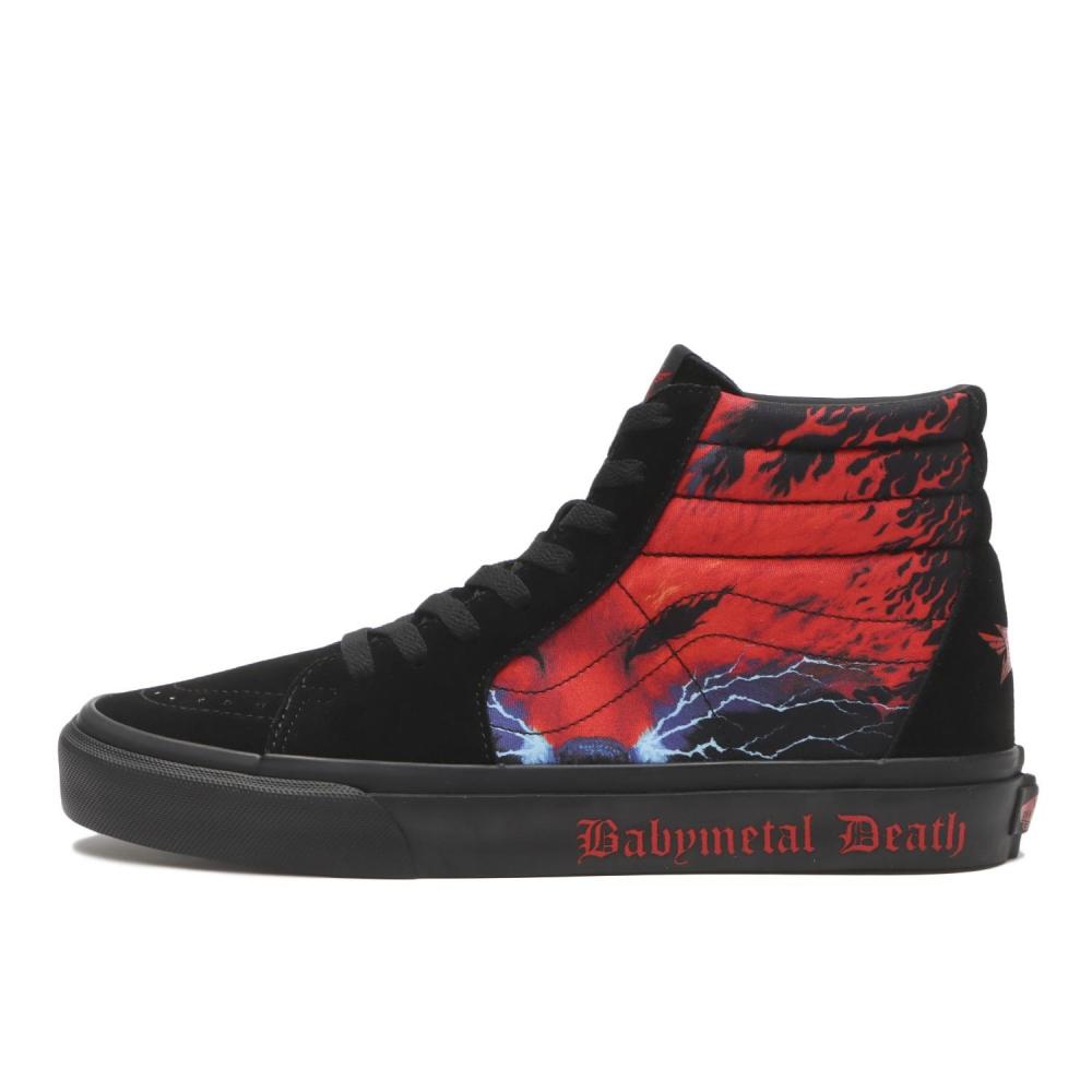 Vans Skate High Black Red V38cf