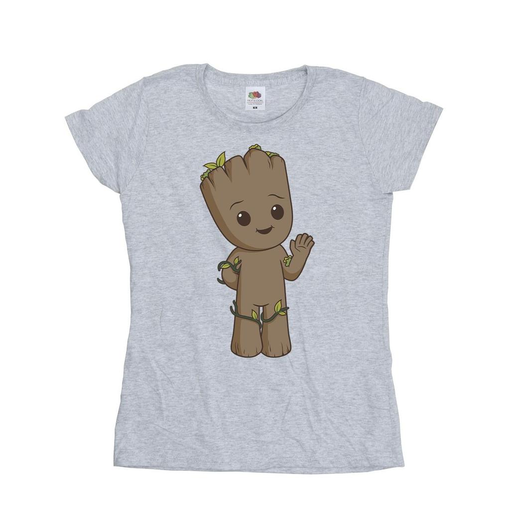 Marvel Womens/Ladies I Am Groot Cute Groot Cotton T-Shirt