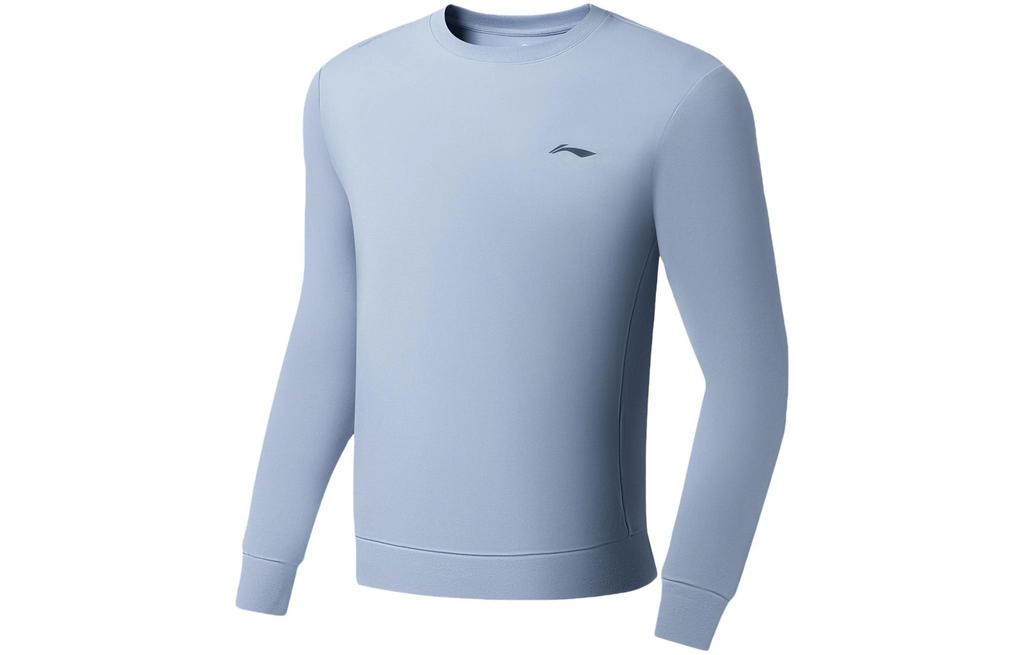 Li Ning Fitness Series Sweatshirt Men's Soft Gray Blue AWDSB81-5
