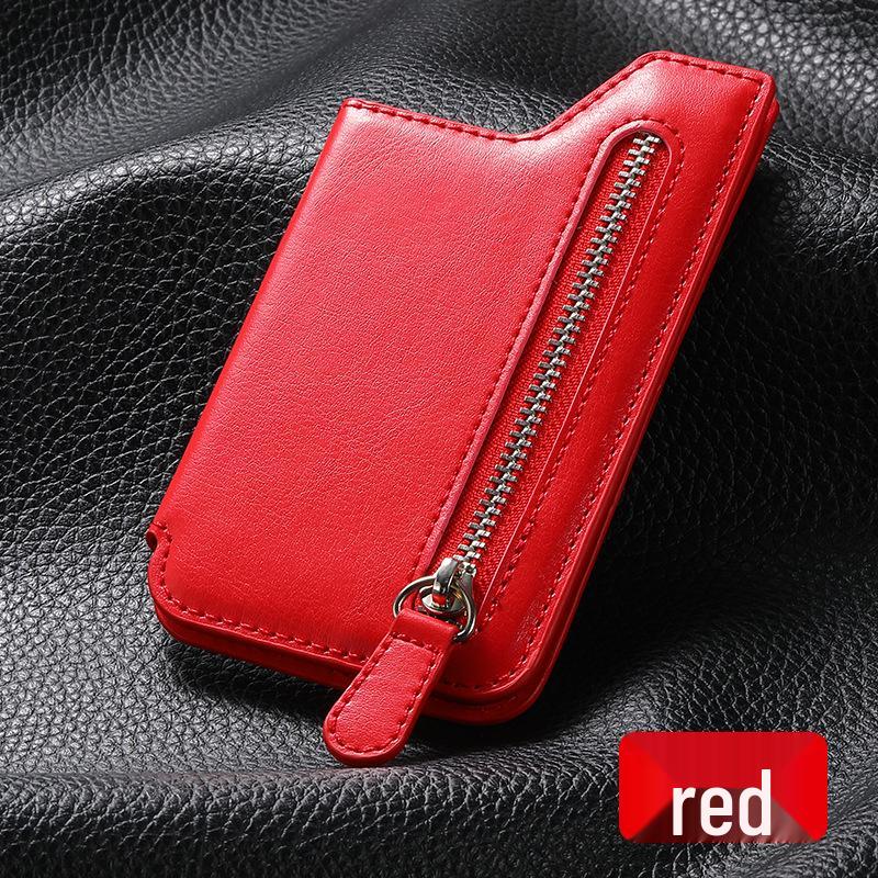 Многофункциональный клейкий держатель для карт телефона и подставка на молнии