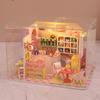 Miniature Doll House Handmade 3D Puzzle Assembly Building Model Kit Creative Room Bedroom Decoration With Furniture Wooden Craft
