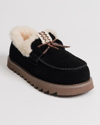 Туфли утепленные женские Allsy 2518132 36 черные замша шерсть