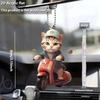 Автомобильное зеркало заднего вида 3D кошка подвесной кулон форма животных украшения рюкзак аксессуары Креатив украшает декоративный декор для автомобиля