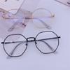 Simple Women Anti-blue Glasses Metal Frame Polygonal Glasses Fashion Female Glasses