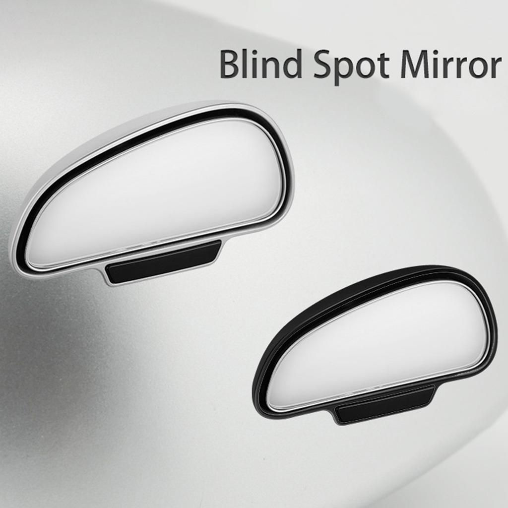 Car Blind Spot Reversing Parking Auxiliary Mirror Waterproof High Defination Glass Convex Rearview Wide Angle Adjustable