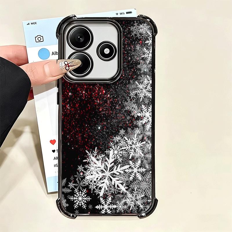 Чехол для телефона с покрытием «Снежинка Зима Холод» для Xiaomi Poco X5 X6 X7 X8 Pro Max F8 Ultra F7 M8 M7 M5S Redmi 15C 15 14C 13C 13