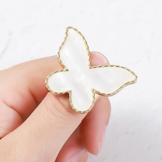 Ring Palette Universal Easy To Clean Golden Color Edge Nail Art Board Ring Plate for Mixing Foundations