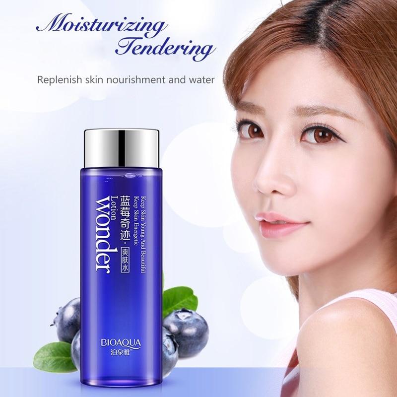Bioaqua Тоник для лица Blueberry Miracle Glow Wonder, гладкий тоник для лица, лосьон для контроля масла, увлажняющий уход за кожей