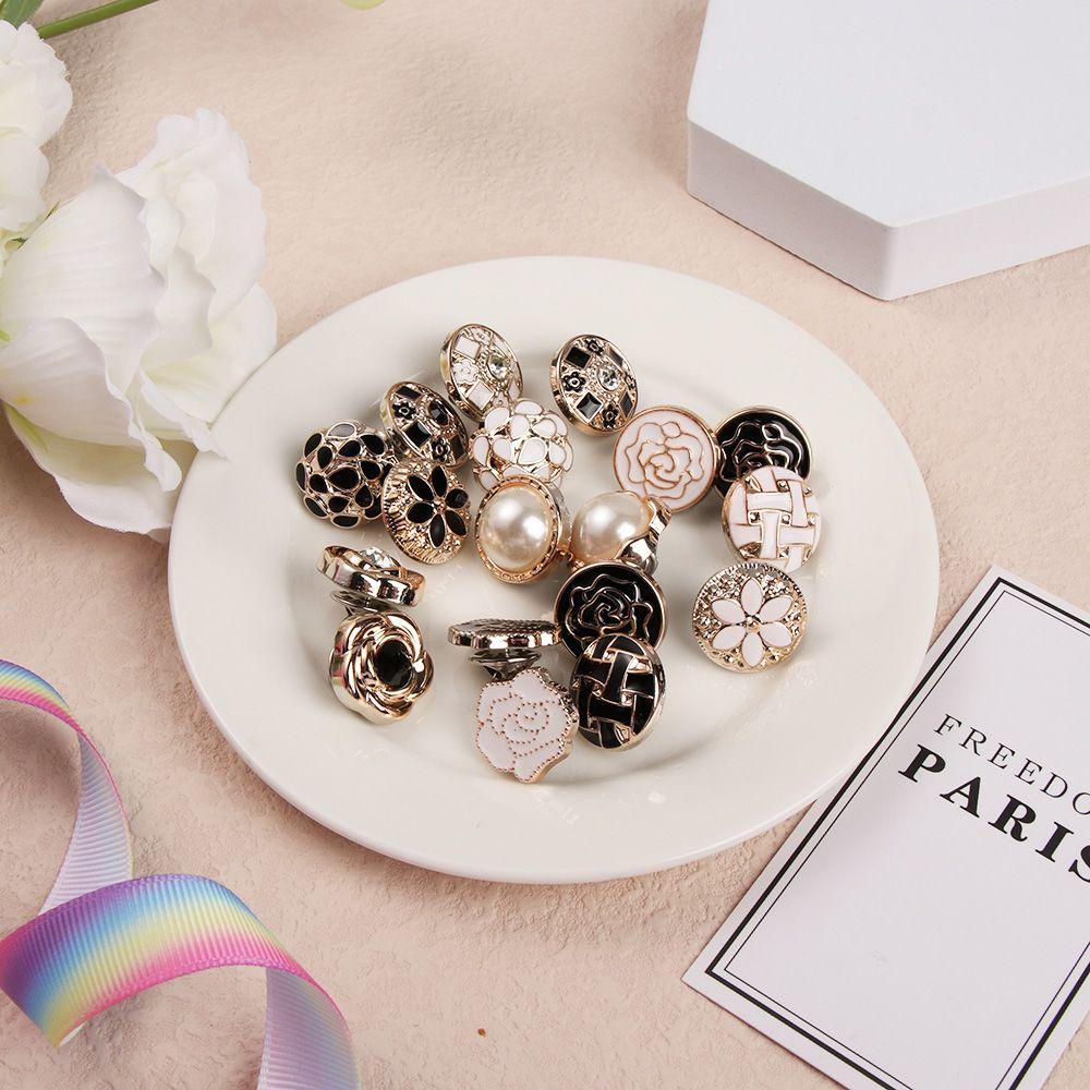 6PCS Fashion Anti-exhaust DIY Adjustable Coat Button Seamless buttons Detachable