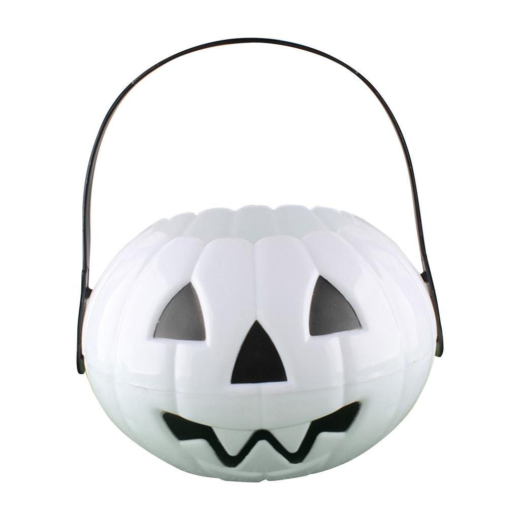 Halloween Pumpkin Bucket for Candy Snack Gift Holder Portable Boxes Kids Trick or Treat Packaging Halloween Decoration 2025
