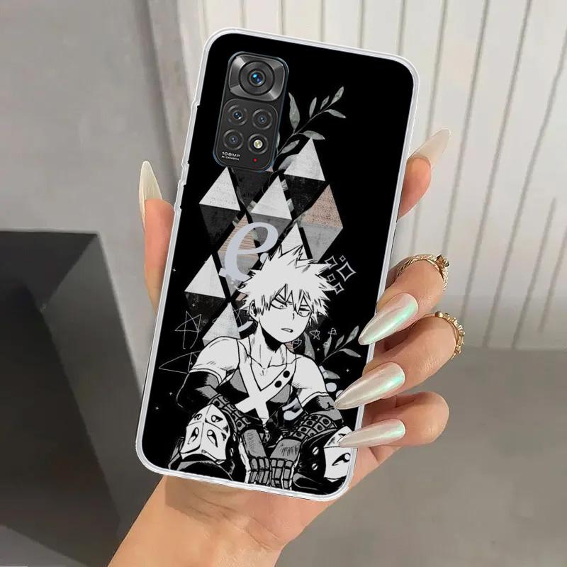 Чехол для телефона My Hero MHA Бакуго Кацуки для Xiaomi Redmi Note 15 14 14S 13 12S 12 Pro 11S 11 Plus 11T 11E 10S Мягкий Чехол Принт Sh