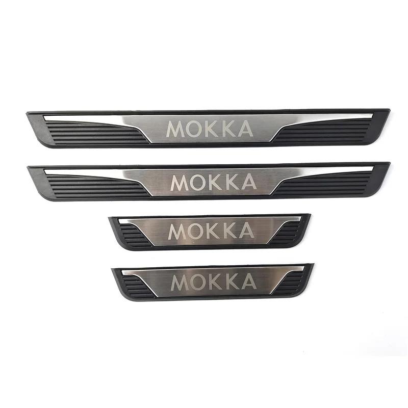 4 шт./лот ABS Нержавеющая сталь Для 2012-2021 OPEL MOKKA X J13 Пороги Педали Приветствие Декоративная Накладка на Порог