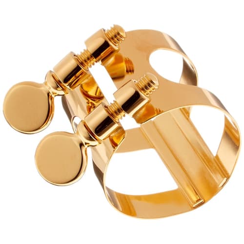 D.BONADE Bb Clarinet Ligature, Reverse Locking, Gold Plated Finish (2250UG)