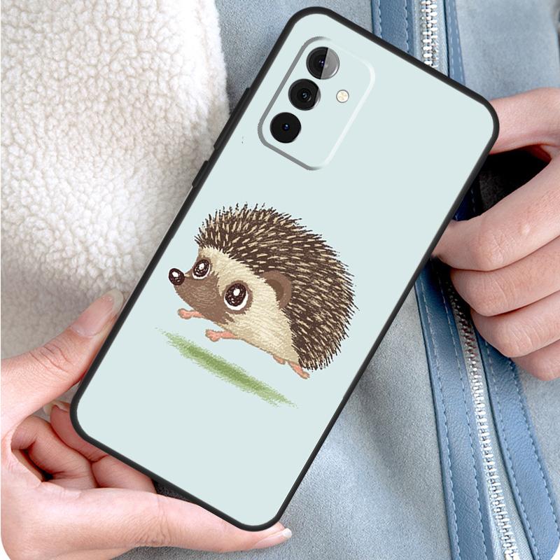 Cute Hedgehog Phone Case For Samsung Galaxy A52 A32 A12 A14 A34 A54 A51 A71 A53 A33 A13 A15 A25 A35 A55