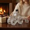 Unique Home Bar Flask Tractor Shaped Whiskey Glass Decanter, 300ML Wine Bottle with Lid, Clear And Spirits for Spirits, Novelty Barware Gift