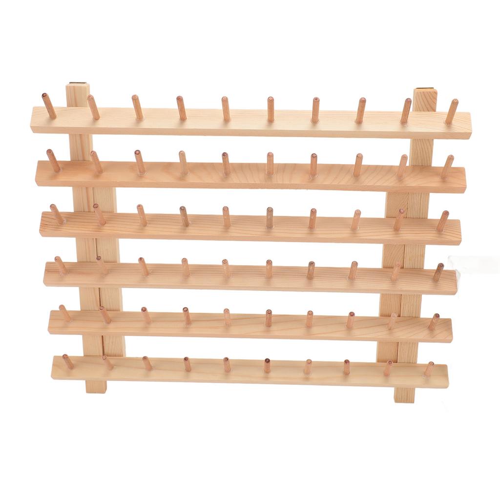 Деревянный держатель для ниток на 60 катушек, настенный, настольный, для DIY-декора, нитки для шитья и вышивания