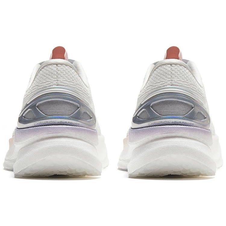 Anta Shock Absorbing Non-Slip Durable Low-Top Running Shoes Women Sneakers Silver White 122335580S-5