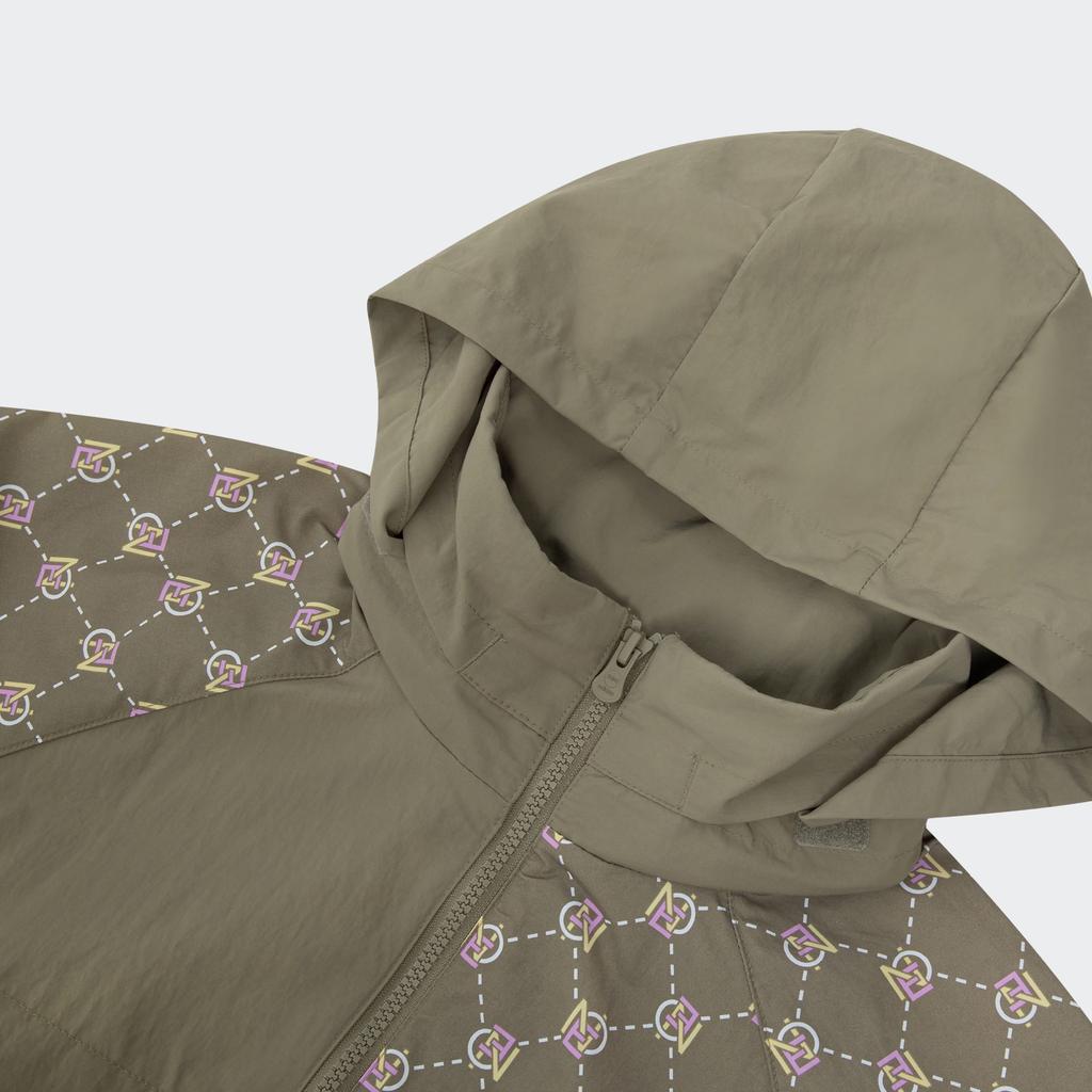 Adidas Neo Monogram с логотипом и принтом на молнии, куртка с капюшоном, мужская верхняя одежда, зеленый HM2040